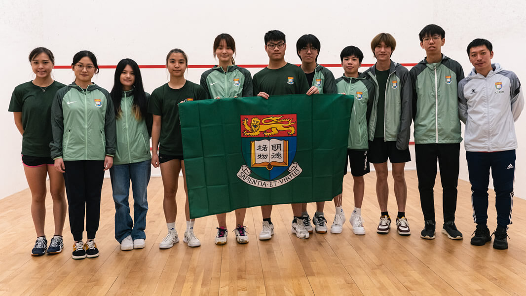 HKU women’s squash team – USFHK 2nd Place